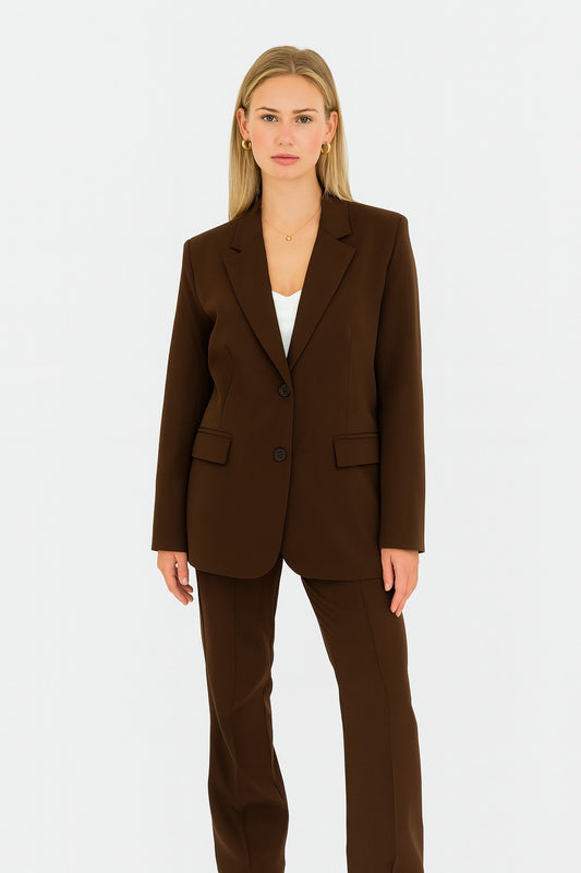 🇮🇹 Blazer Camila marrone scuro